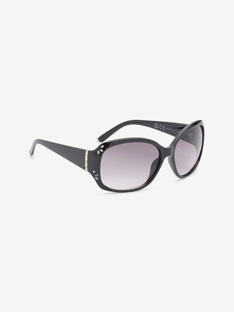 Lunettes de soleil effet ombré noir avec détail découpé - Produit britannique