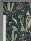 Graham & Brown Green Glasshouse roller blind, imported from the UK
