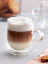 Next Judge Clear Duo Double Walled Latte Glass Set 325ml- Buy online at McGrocer