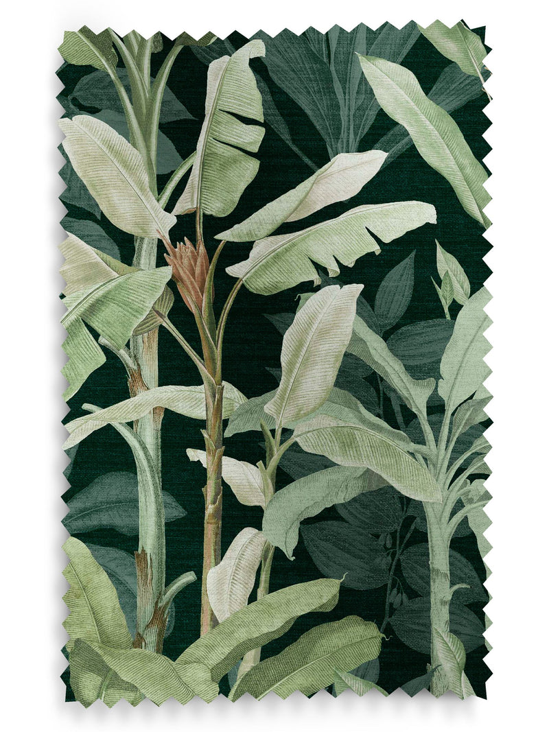Graham & Brown emerald green Borneo Roman blind (British brand)