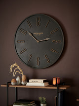 Next Stamford Bronze Metal Wall Clock 60cm- Buy online at McGrocer