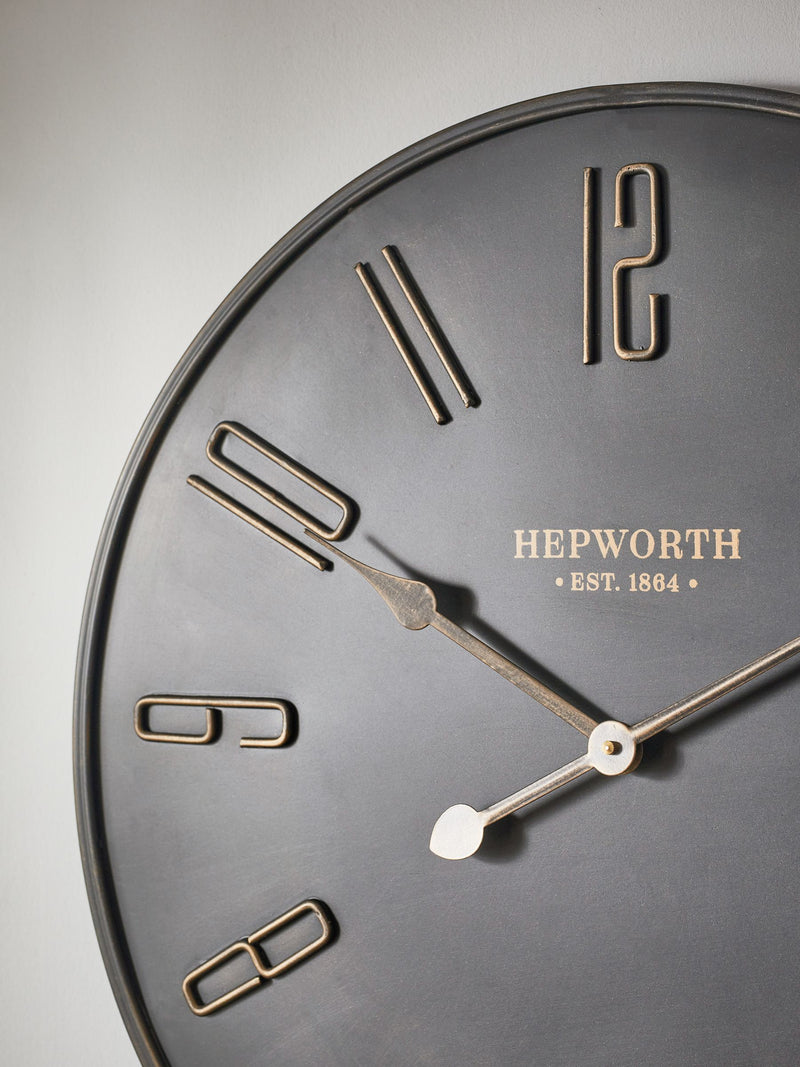 Stamford bronze wall clock 60cm - British product