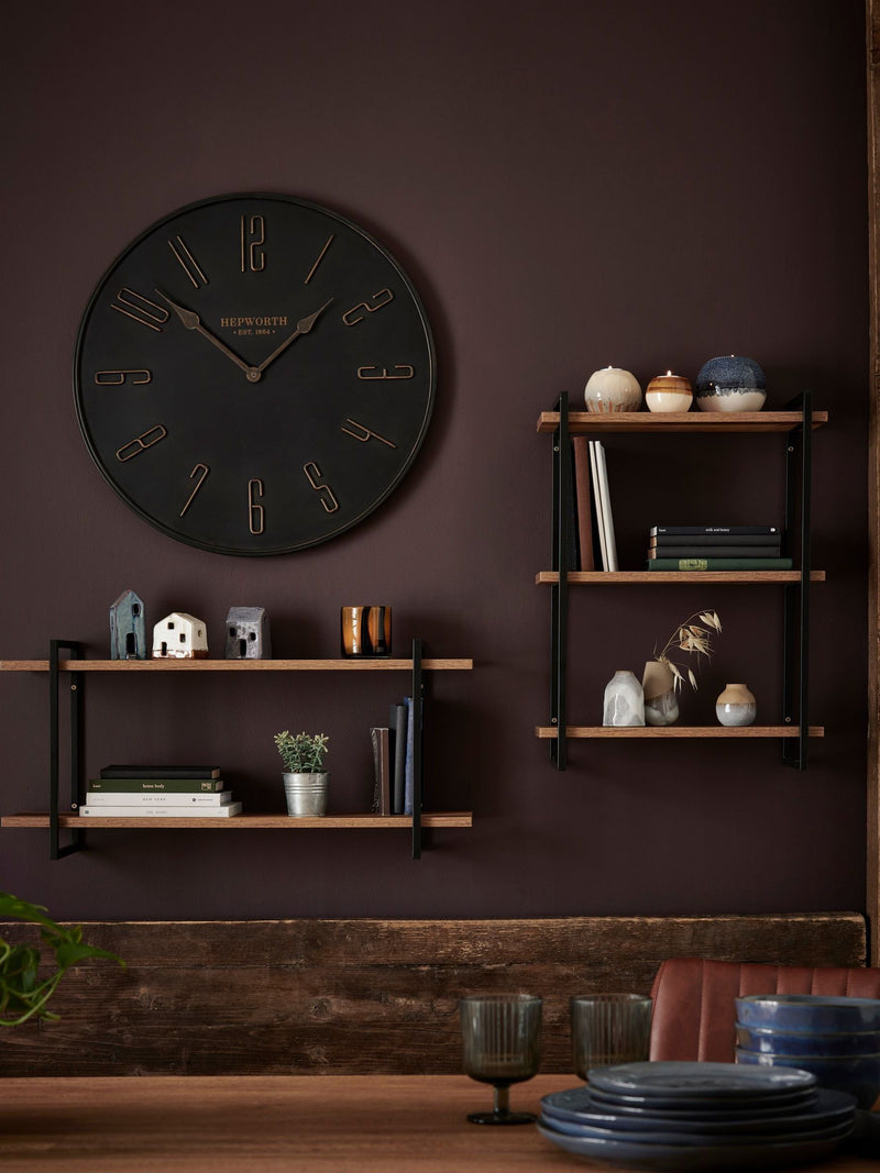 Stamford bronze wall clock 60cm - British product