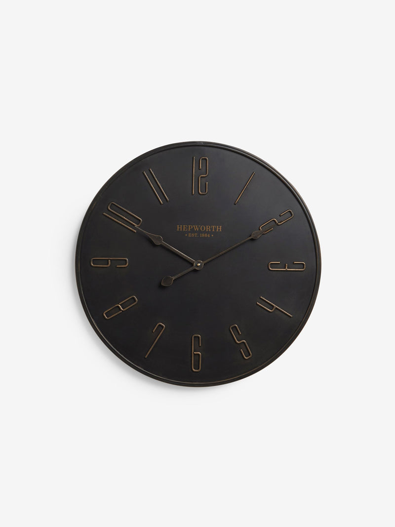 Stamford bronze wall clock 60cm - British product