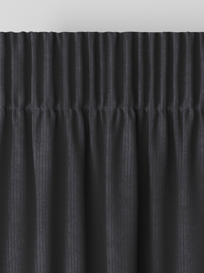 Graphite Grey Jangga made to measure curtains - British product