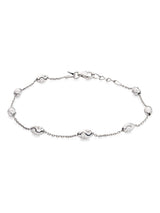 Next Beaverbrooks Sterling Silver Pebble Ladies Bracelet 19cm- Buy online at McGrocer