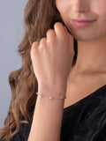 Beaverbrooks Sterling Silver Pebble Bracelet 19cm - British product