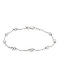 Beaverbrooks Sterling Silver Pebble Bracelet 19cm - British product
