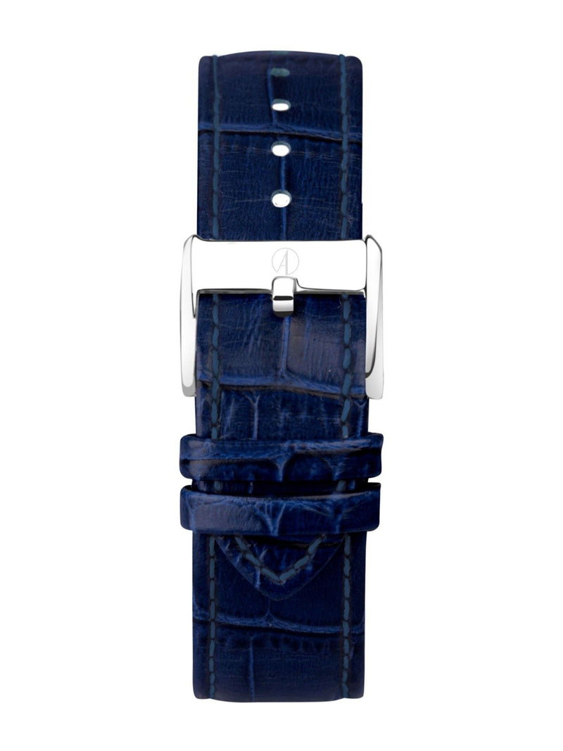 Accurist Blue Classic Leather Strap Analogue Watch - British product