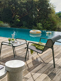 La Redoute Lysa aluminium coffee table footrest 73cm, imported from the UK