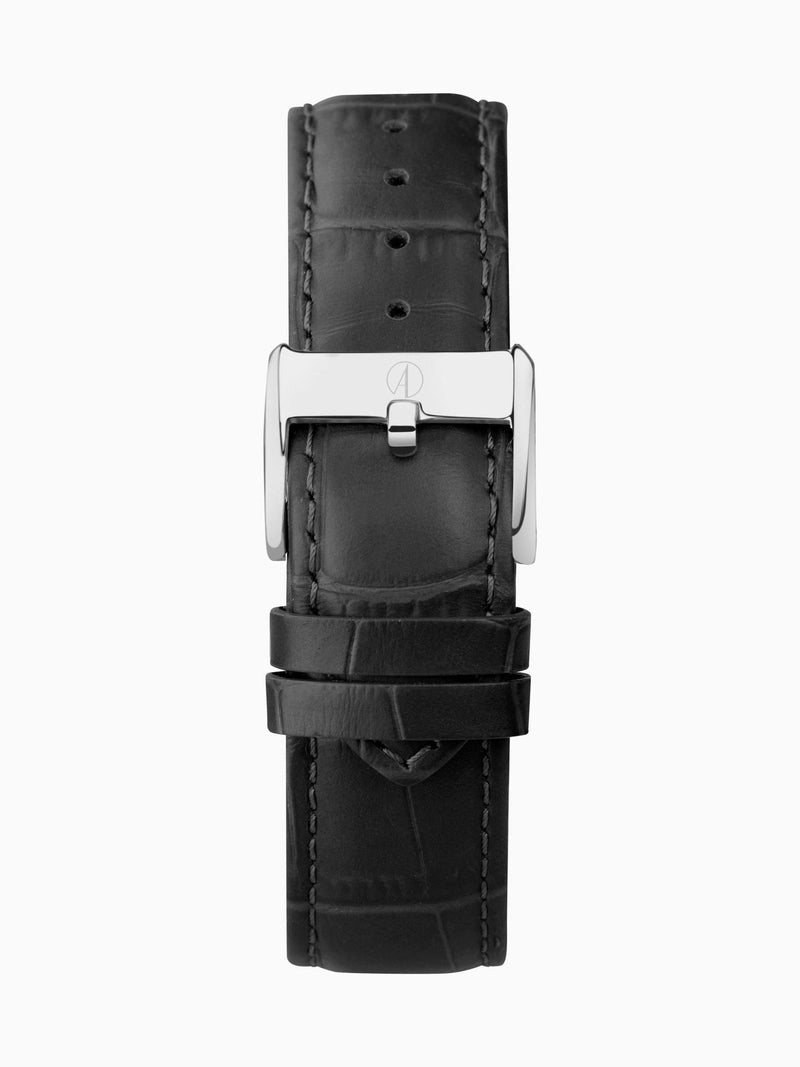 Accurist Black Classic Leather Strap Analogue Watch - British product