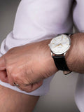 Accurist Black Classic Leather Strap Analogue Watch - British product