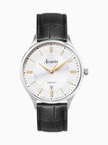 Accurist Black Classic Leather Strap Analogue Watch - British product