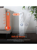 Warmlite white 1500W oil filled radiator, imported from the UK