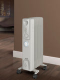 Warmlite white 1500W oil filled radiator, imported from the UK