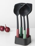 Brabantia kitchen utensil set with stand - British product