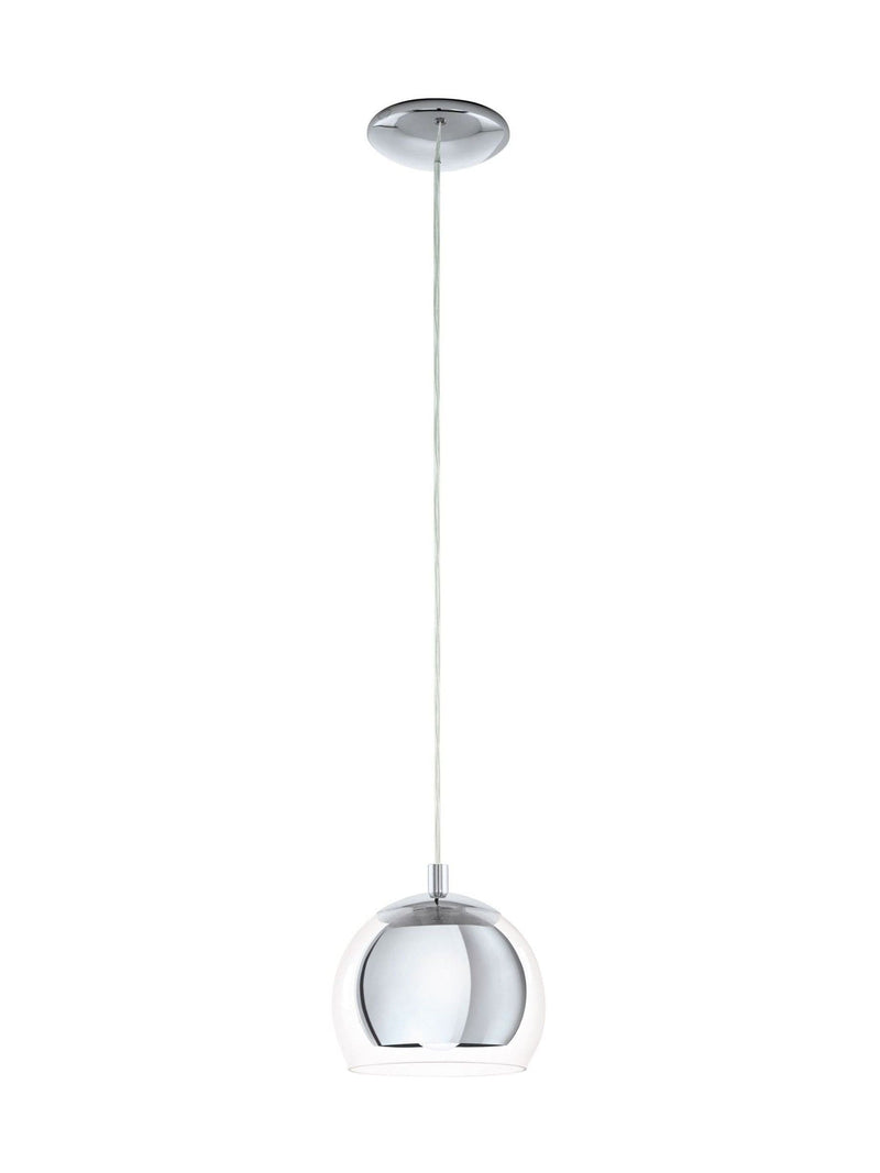 Eglo Rocamar chrome pendant light, imported from the UK