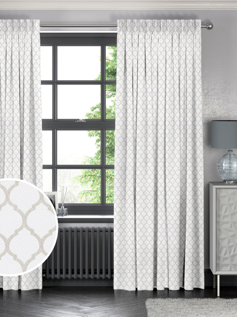 Haines grey made to measure curtains, imported from the UK
