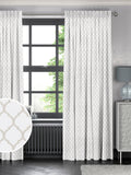 Haines grey made to measure curtains, imported from the UK