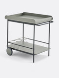 La Redoute Intérieurs sage green steel wheeled storage trolley, UK version
