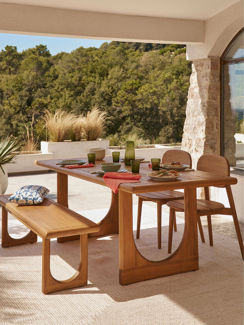 La Redoute Intérieurs Douve outdoor dining bench 160cm - British product