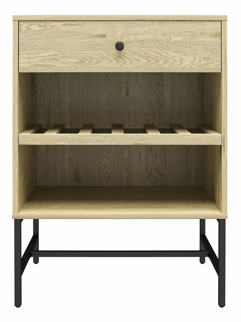 Dorel Home Tamlin Linseed Oak beverage cabinet, UK version