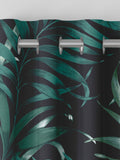 Graham & Brown Midnight Black Yasuni curtains, imported from the UK
