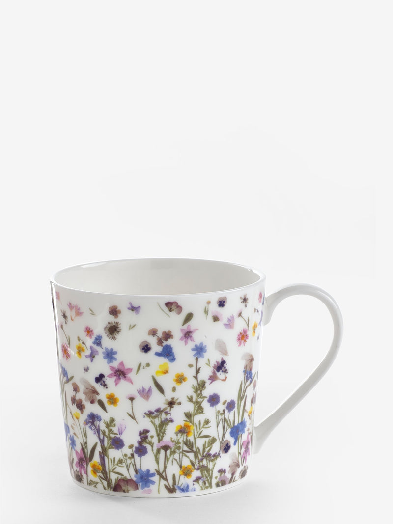 Fine Bone China Mug Wild Flower Design, imported from the UK