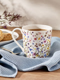 Fine Bone China Mug Wild Flower Design, imported from the UK