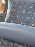 Bee Deco duvet cover set with pillowcases, double size - British product