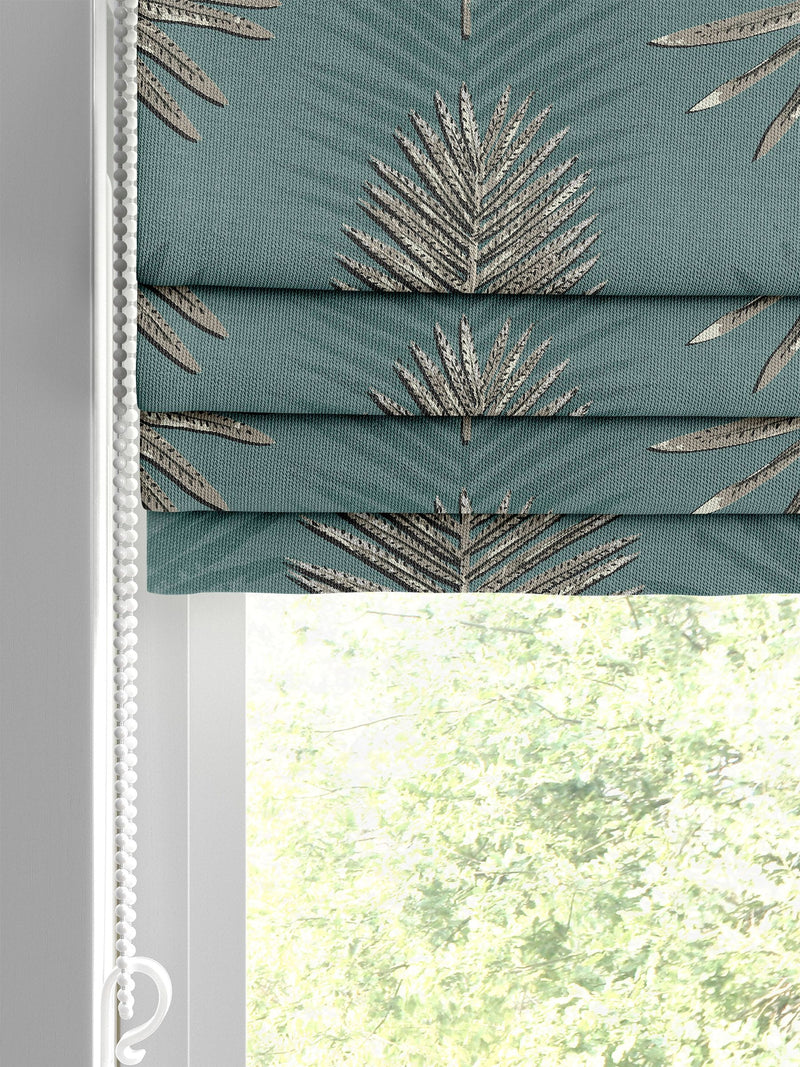 Sellus forest green roman blind (British brand)