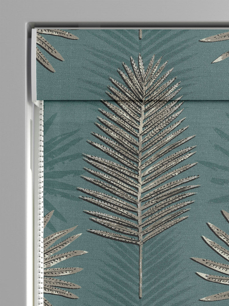 Sellus forest green roman blind (British brand)