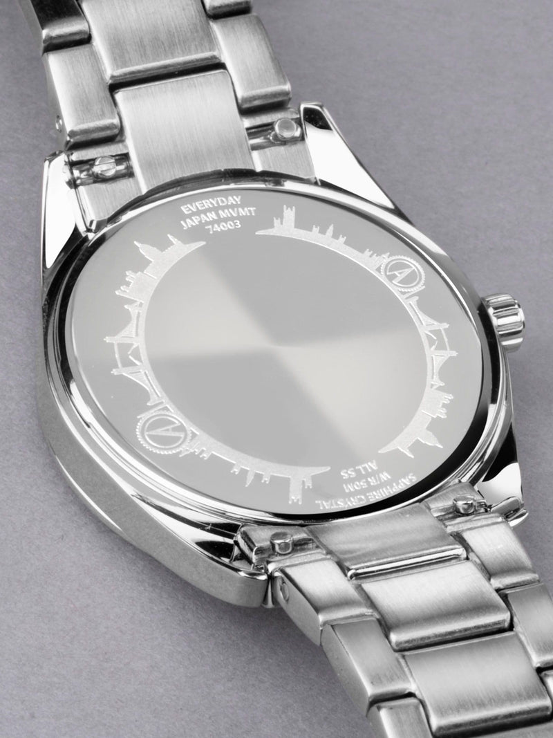 Accurist Silver Stainless Steel Watch Peony Pink Dial - British product