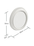 Brookpace Lascelles Cream open faced wall clock Large - British product