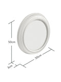 Brookpace Lascelles Cream open faced wall clock Large - British product