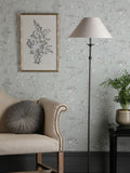 Laura Ashley Ludchurch black floor lamp H159cm, imported from the UK