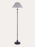 Laura Ashley Ludchurch black floor lamp H159cm, imported from the UK