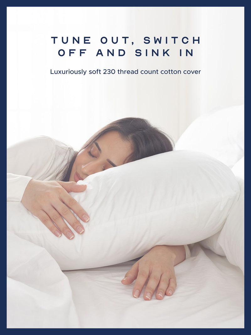 Snuggledown V Shape white support pillow - British product