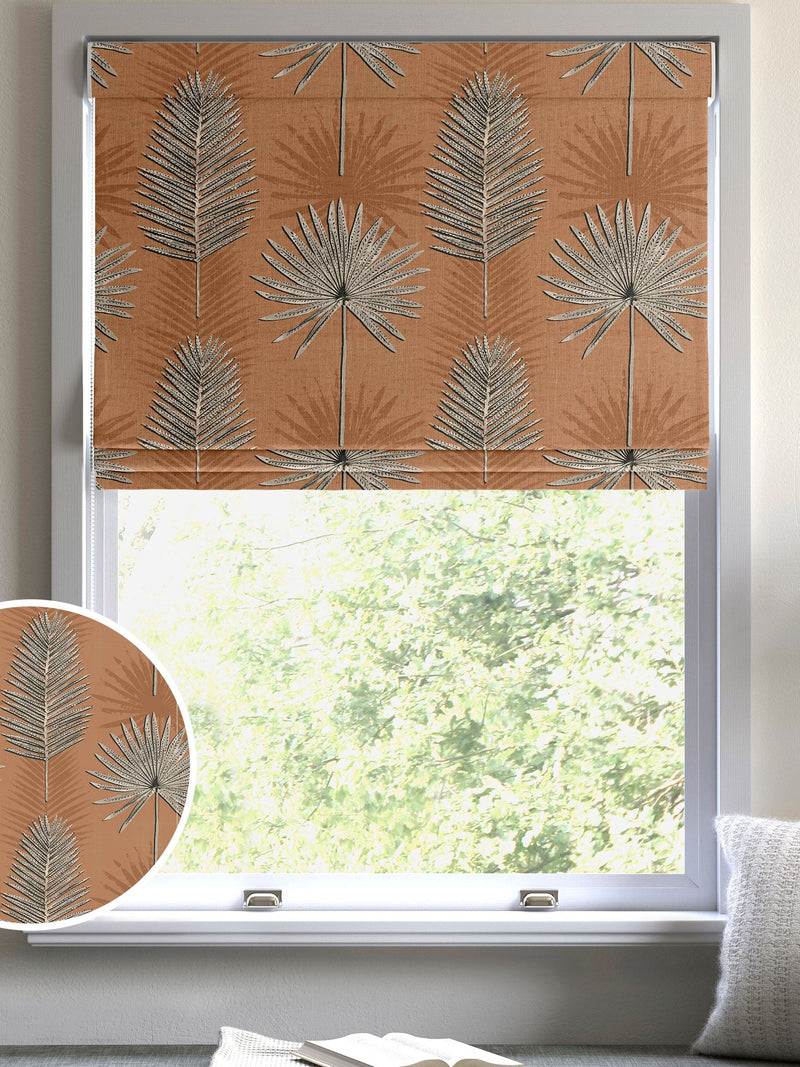 Sellus terracotta roman blind made to measure - British product
