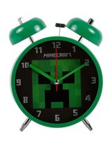 Next Peers Hardy Green Minecraft Twin Bell Alarm Clock- Buy online at McGrocer