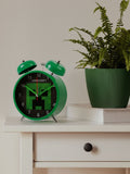 Peers Hardy green Minecraft twin bell alarm clock, UK version