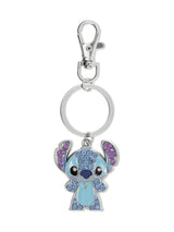 Next Peers Hardy Silver Disney Stitch Glitter Rhinestone Keychain- Buy online at McGrocer