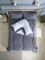 Next Slumberdown V Shape Medium Pregnancy Body Support White Pillow- Buy online at McGrocer