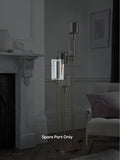 Jensen lamp shade large smoke grey, imported from the UK