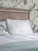 Next Laura Ashley White Medium 100% Cotton Luxury Back Sleeper Pillow- Buy online at McGrocer