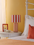 Dar Lighting orange ceramic Cicada table lamp (British brand)
