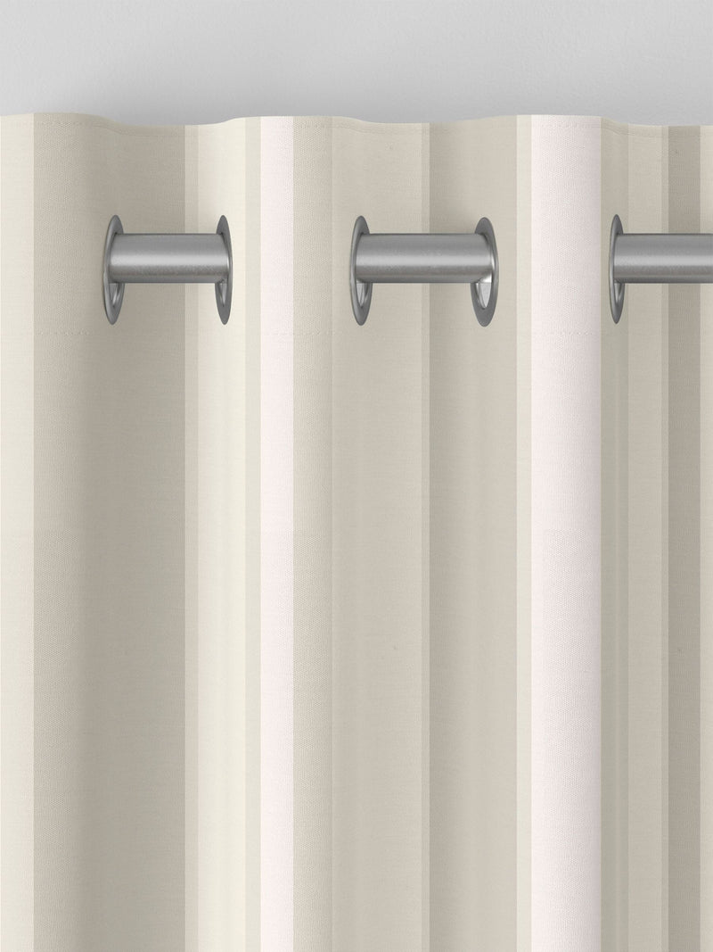 Huddson cream stripe curtains - British product