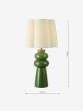 Dar Lighting Jordana green ceramic table lamp 52cm - British product