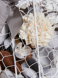 Grey Vintage Hearts English Rose potpourri, UK version