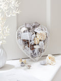 Grey Vintage Hearts English Rose potpourri, UK version
